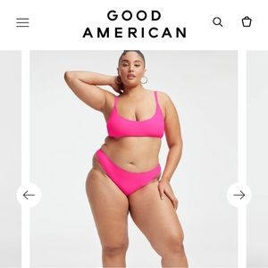 Good American bikini bottom- moderate/ full coverage